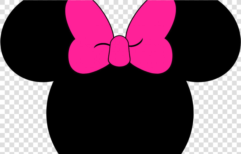 Mickey Mouse Clipart Png   Printable Minnie Mouse Head Silhouette  Transparent PngTransparent PNG