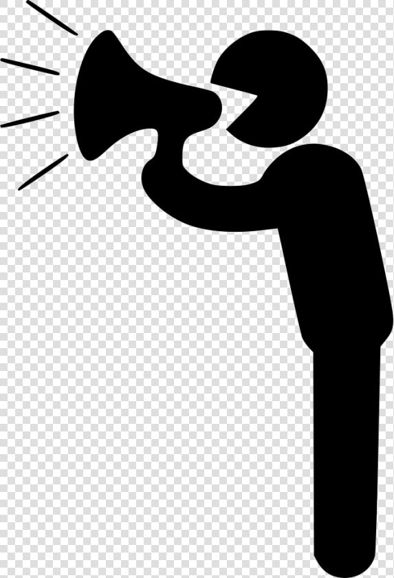 Transparent Megaphone Clipart Png   Person With Megaphone Icon  Png DownloadTransparent PNG