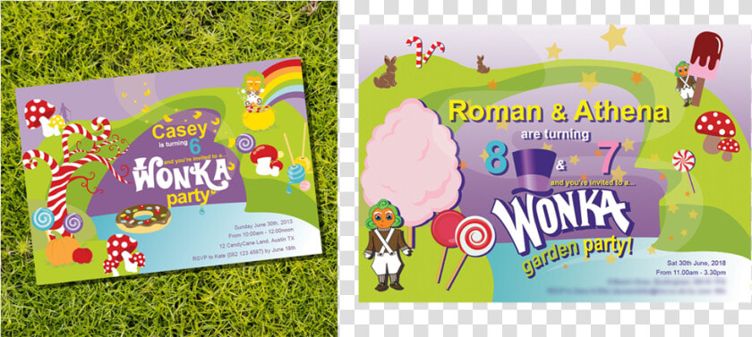 Due To Having Limited Access To Adobe Cc I Wanted To   Willy Wonka Birthday Invitation  HD Png DownloadTransparent PNG