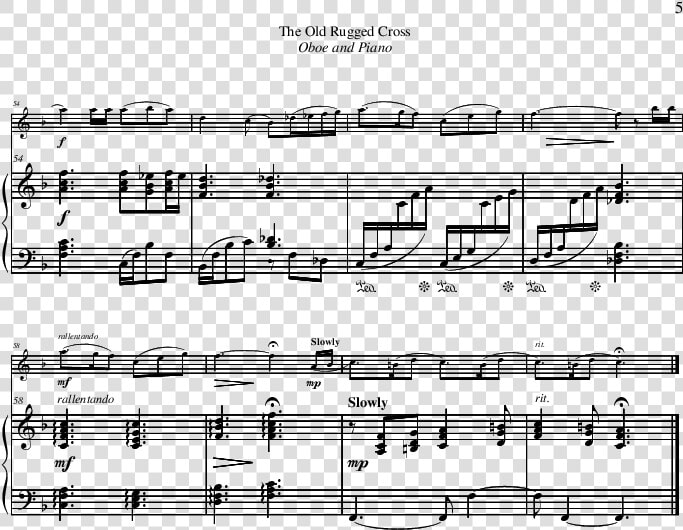 The Old Rugged Cross Thumbnail   Sheet Music  HD Png DownloadTransparent PNG