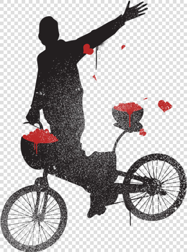  man  bike  cycling  red  black  silhouette   فرحين بما اتاهم الله من فضله تويتر  HD Png DownloadTransparent PNG