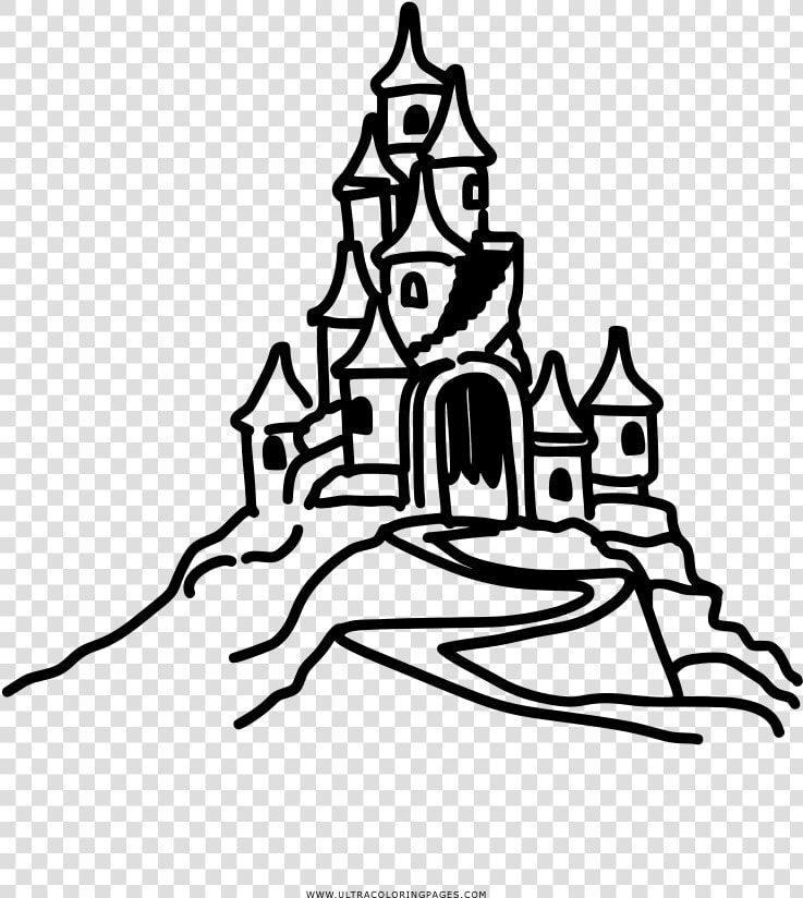 Sandcastle Coloring Page   Illustration  HD Png DownloadTransparent PNG