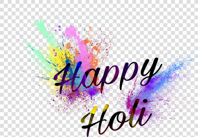 Transparent Happy Holi Text Png   الوان الهولي مكه  Png DownloadTransparent PNG