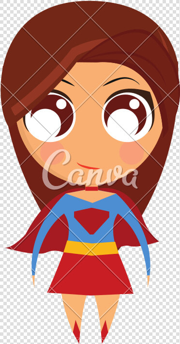 Isolated Superwoman Cartoon   Cartoon  HD Png DownloadTransparent PNG