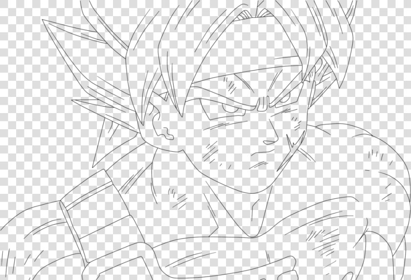 Transparent Bardock Png   Super Saiyan Bardock Coloring Page  Png DownloadTransparent PNG