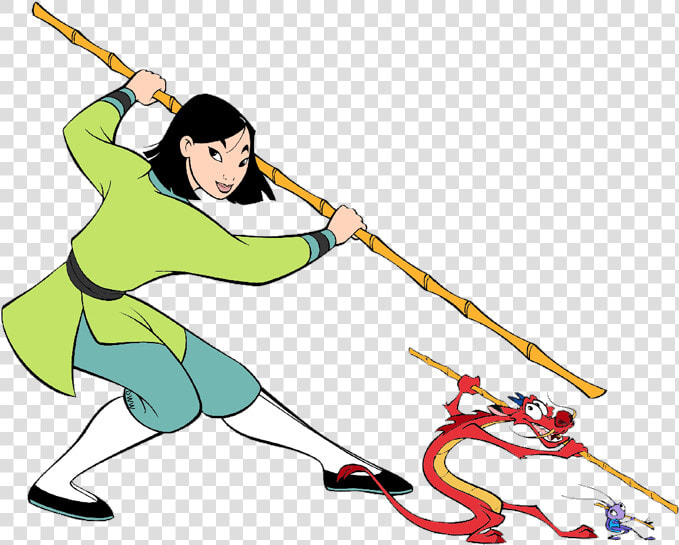 Clip Black And White Stock Clipart Training   Mulan Mushu And Cri Kee  HD Png DownloadTransparent PNG