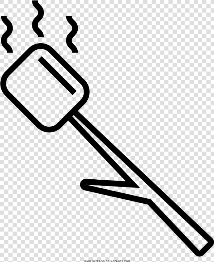 Marshmallow Coloring Page   Marshmallow Roast Icon  HD Png DownloadTransparent PNG