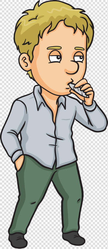 Well  The Pipes For Inhaling Are Not The Simple minded   Cartoon Of Smoking People  HD Png DownloadTransparent PNG