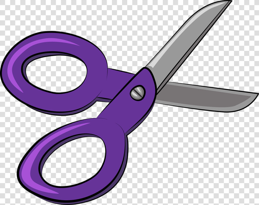 Purple Clipart Scissors Pencil And Color Purple   Kids Scissors Clipart  HD Png DownloadTransparent PNG