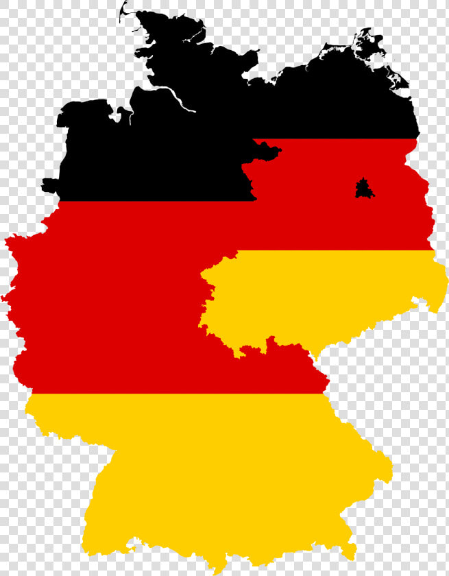 Flag Map Of West  amp  East Germany   East Germany Vs West Germany Flag  HD Png DownloadTransparent PNG