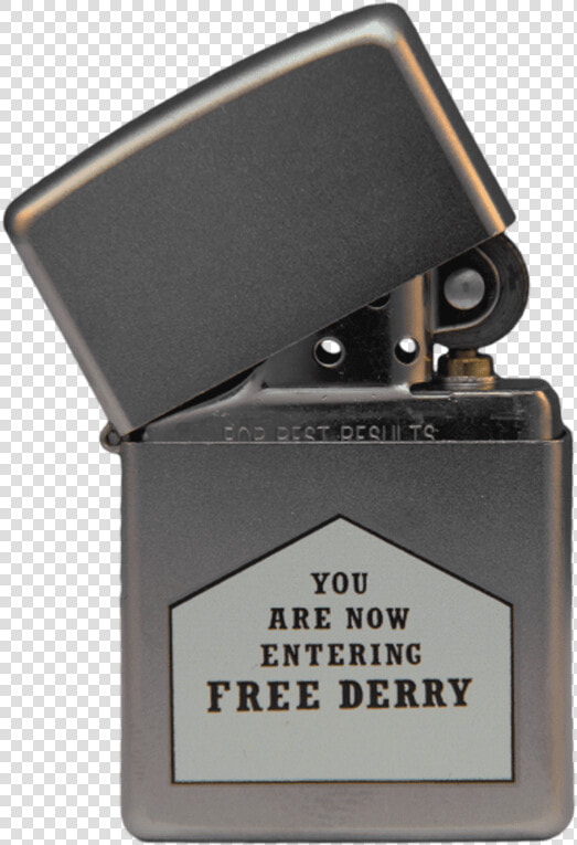 Lighter zippo   You Are Now Entering Free Derry Gable Wall Painting  HD Png DownloadTransparent PNG