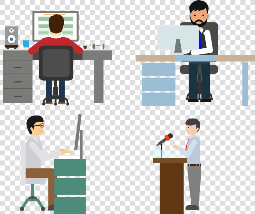 Working Vector Computer Worker   People Working Vector Png  Transparent PngTransparent PNG