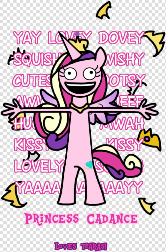 Browniecomicwriter  Cadance Loves Tiaras  Caption    Cartoon  HD Png DownloadTransparent PNG