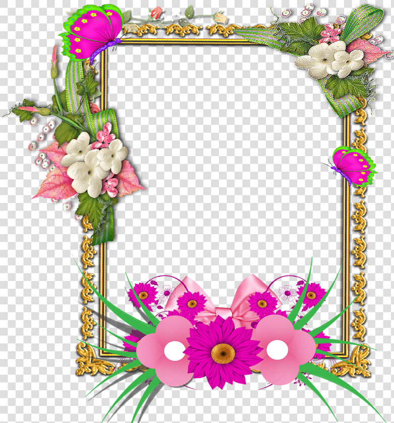 Marcos De Fotos De Flores 2018 Png   Flower Photo Frame Png  Transparent PngTransparent PNG