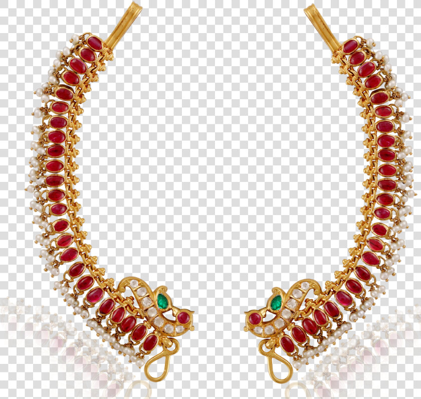 Antique Pearl Ruby Ear Cuff Earrings  HD Png DownloadTransparent PNG