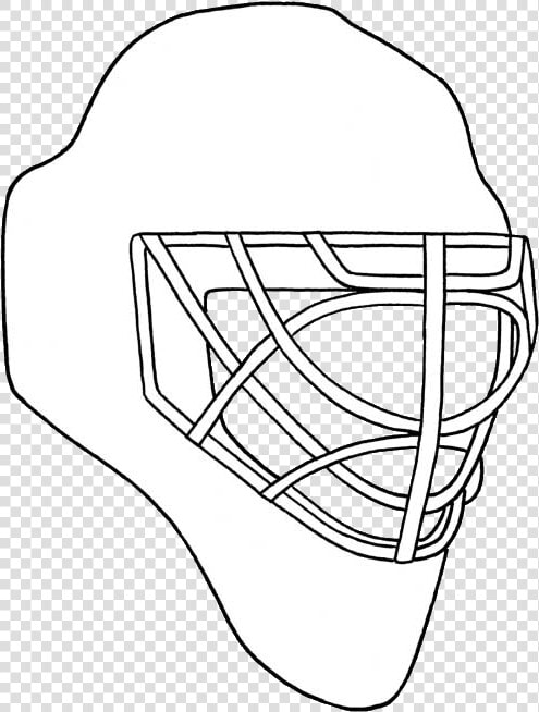 Ice Hockey Goalie Mask Template  HD Png DownloadTransparent PNG