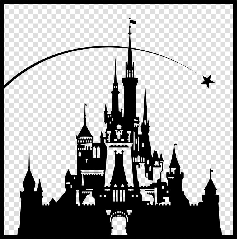 Magic Kingdom The Walt Disney Company Cinderella Castle   Silhouette Walt Disney Castle  HD Png DownloadTransparent PNG