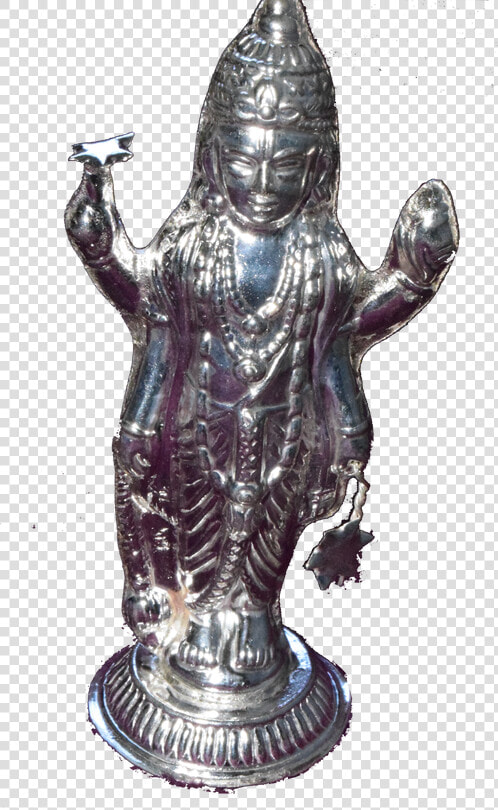 3 Dimentional Statue Of Lord Vishnu Made Out Of Sterling   Bronze Sculpture  HD Png DownloadTransparent PNG