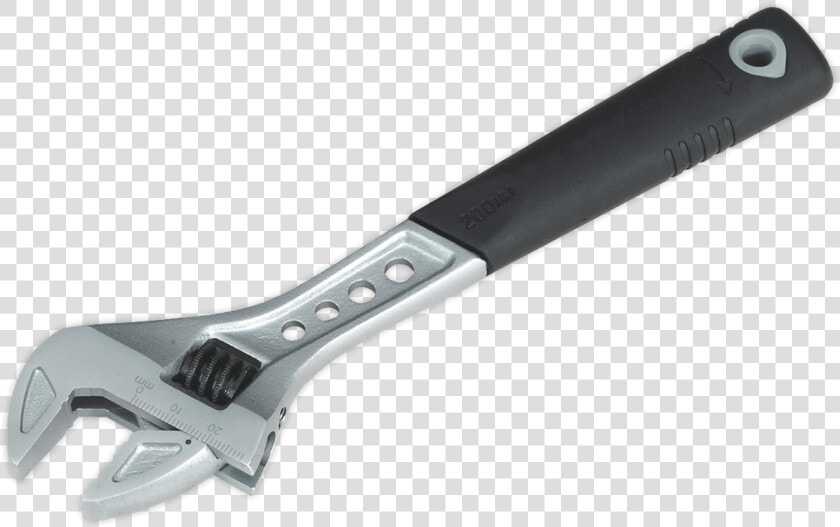 Sealey Adjustable Wrench 200mm   Adjustable Spanner  HD Png DownloadTransparent PNG