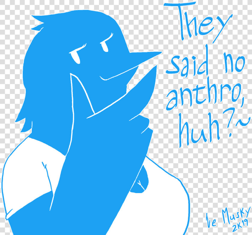 He Said Ho Anthro Ua 2k19 Blue Text Line Art Font Human  HD Png DownloadTransparent PNG