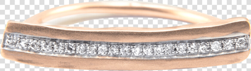 14k Couture Diamond Bar Ring In Rose Gold   Bangle  HD Png DownloadTransparent PNG