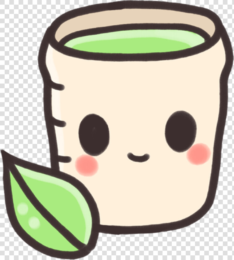 Greentea Freetoedit Sticker   Green Tea Cartoon Png  Transparent PngTransparent PNG