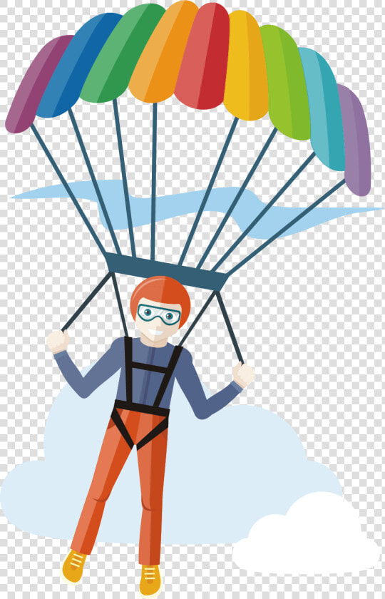 Transparent Parachute Png   Skydiver Clipart  Png DownloadTransparent PNG