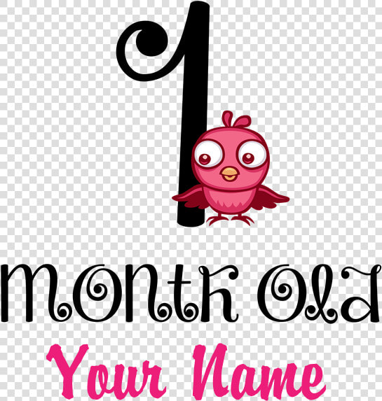 1 Month Old Baby Bird   1 Month Old Baby Greetings  HD Png DownloadTransparent PNG