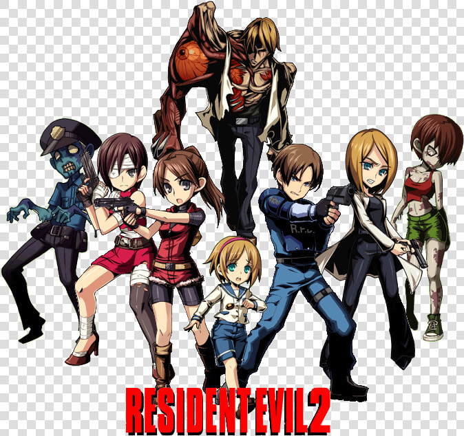 Kennedy  Claire Redfield  Sherry Birkin  Ada Wong    Resident Evil 2 Fan Art  HD Png DownloadTransparent PNG