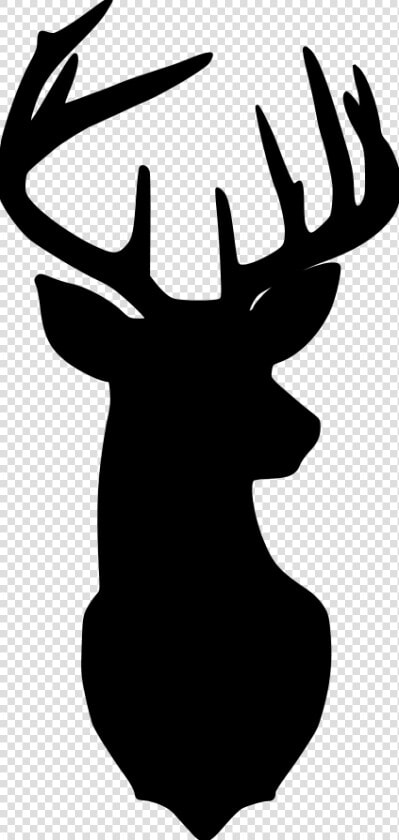 Transparent Deer Head Png   Deer Head Silhouette Png  Png DownloadTransparent PNG