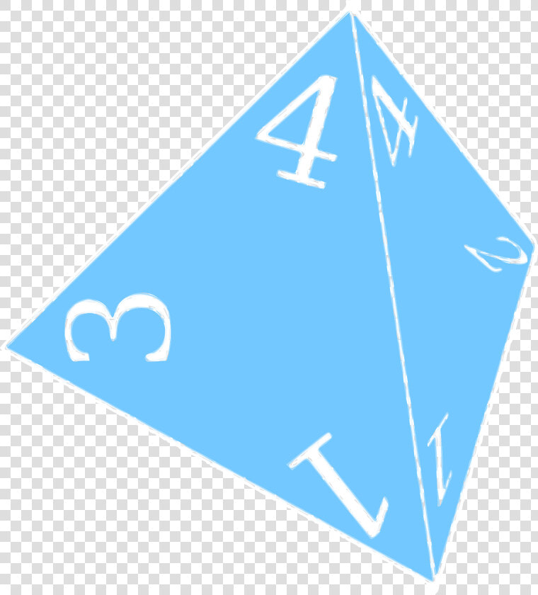 Transparent Four Dice Clipart   Transparent 4 Sided Die  HD Png DownloadTransparent PNG