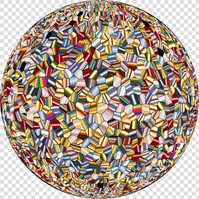 Shimmering Iridescent Mosaic Tiles 2 Sphere Clip Arts   Star Mosaic Tile  HD Png DownloadTransparent PNG