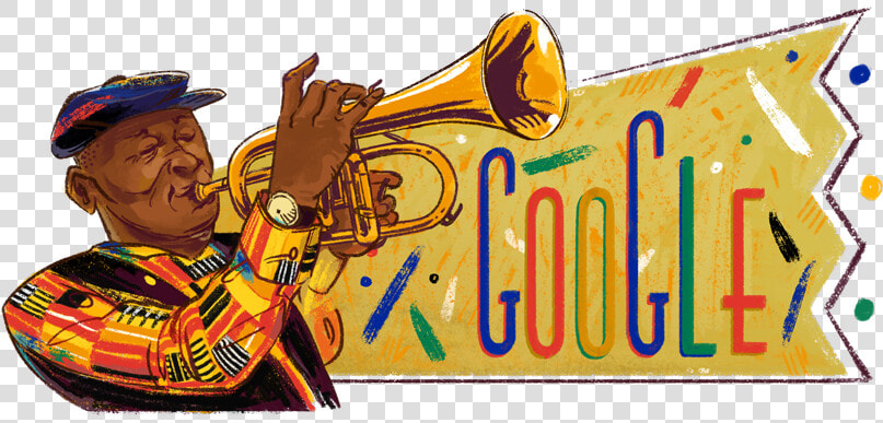 Google S Commemorative Doodle   Hugh Masekela Google Doodle  HD Png DownloadTransparent PNG