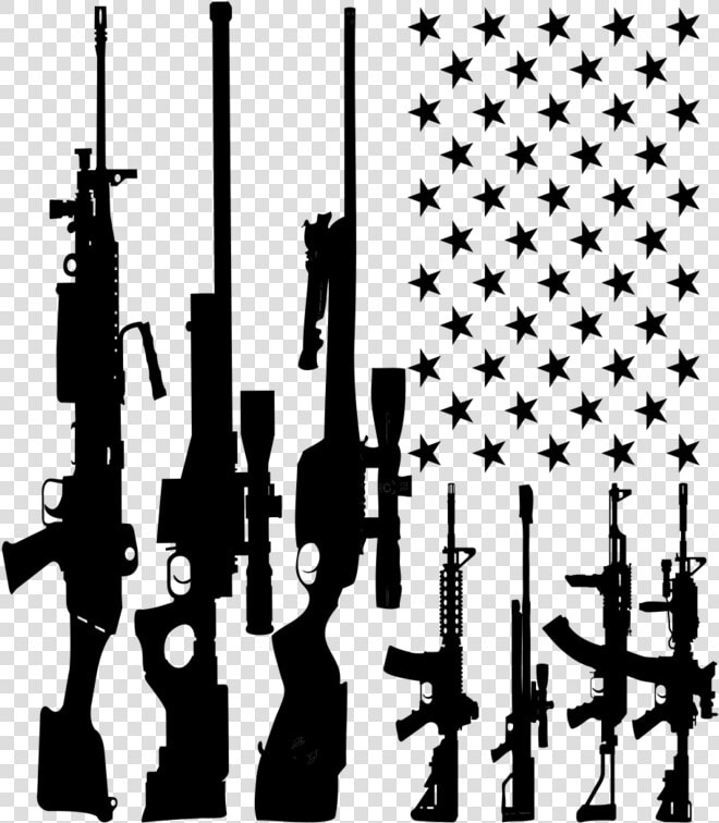 Guns Of America Decal   American Flag Guns Svg  HD Png DownloadTransparent PNG