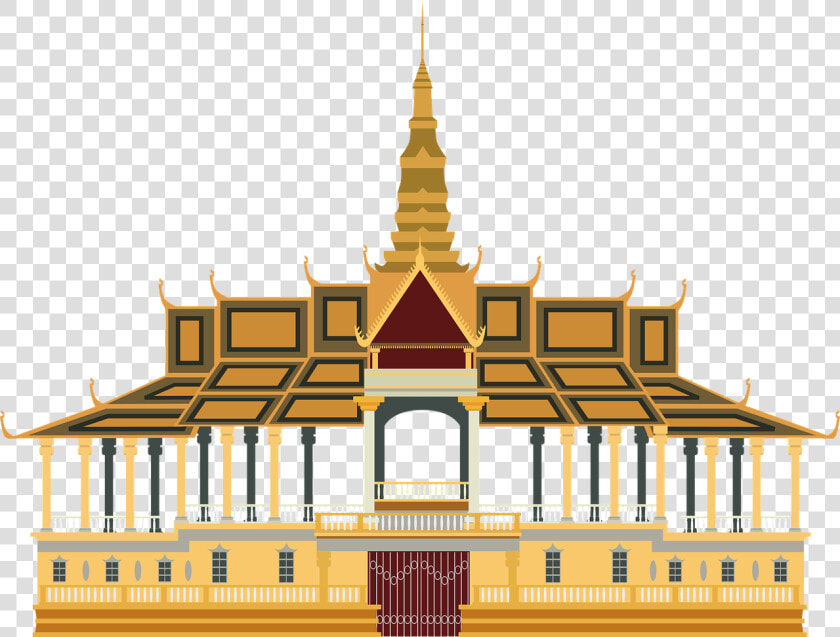 Cambodia Royal Palace Vector  HD Png DownloadTransparent PNG