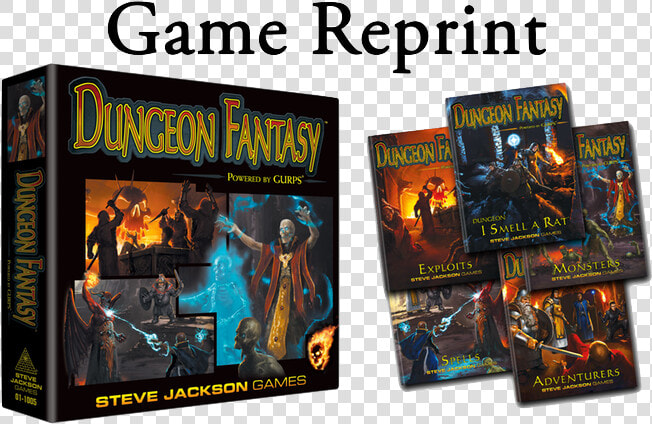 Second Printing Of The Boxed Set   Dungeon Fantasy Roleplaying Game  HD Png DownloadTransparent PNG