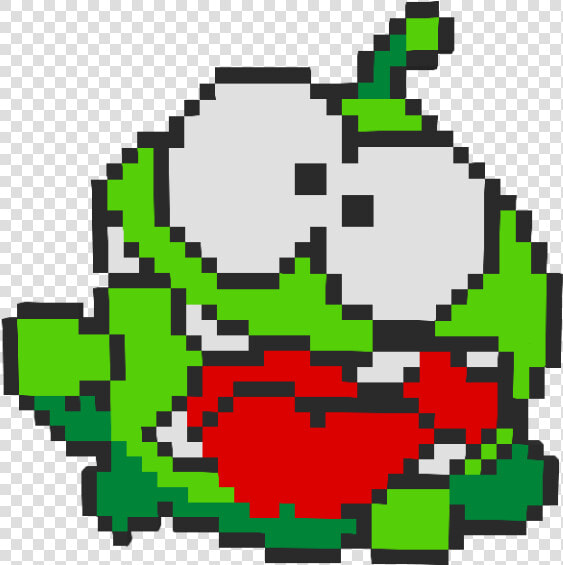 Om Nom From Cut The Rope   Om Nom Pixel Art  HD Png DownloadTransparent PNG