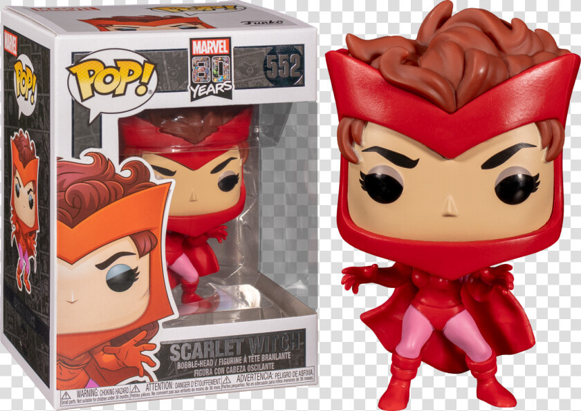 Scarlet Witch First Appearance 80th Anniversary Pop   Funko Pop Scarlet Witch 80th  HD Png DownloadTransparent PNG