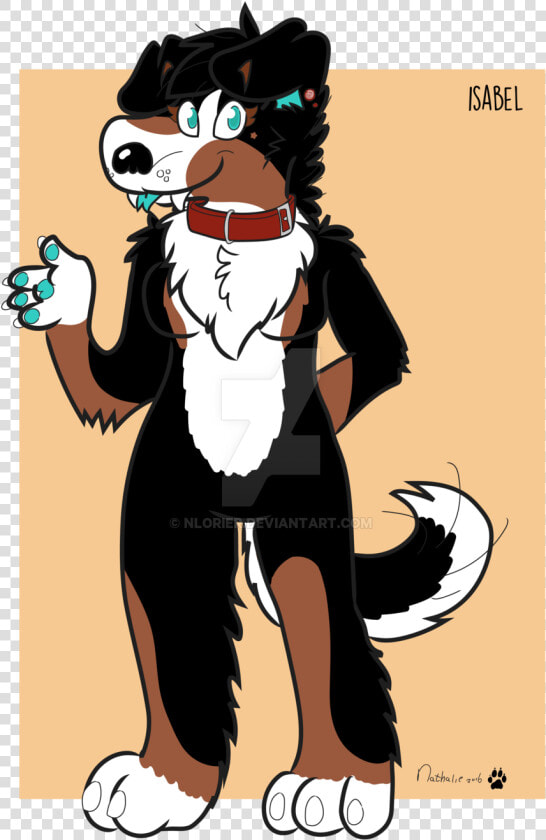 Bernese Mountain Dog Clipart Png Cartoon   Bernese Mountain Dog Anthro  Transparent PngTransparent PNG