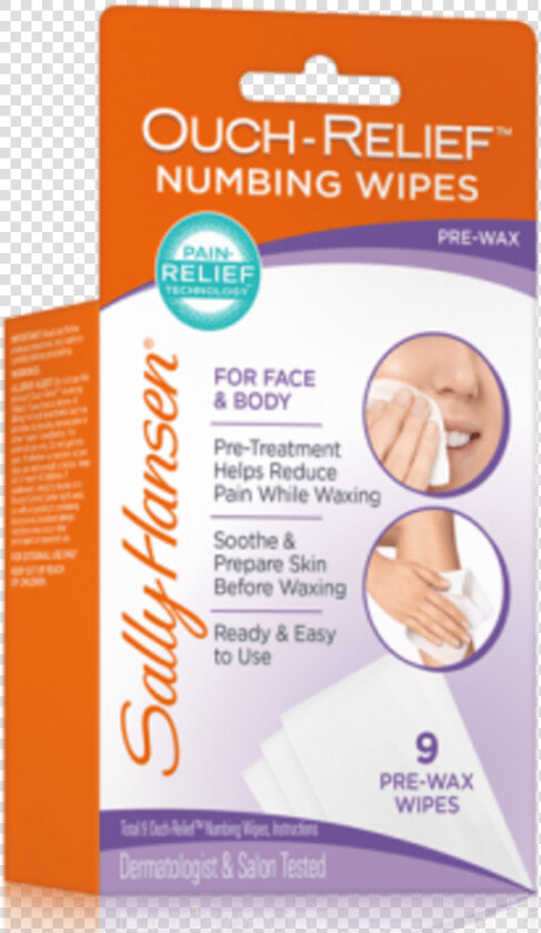 Transparent Waxing Png   Sally Hansen Numbing Wipes  Png DownloadTransparent PNG