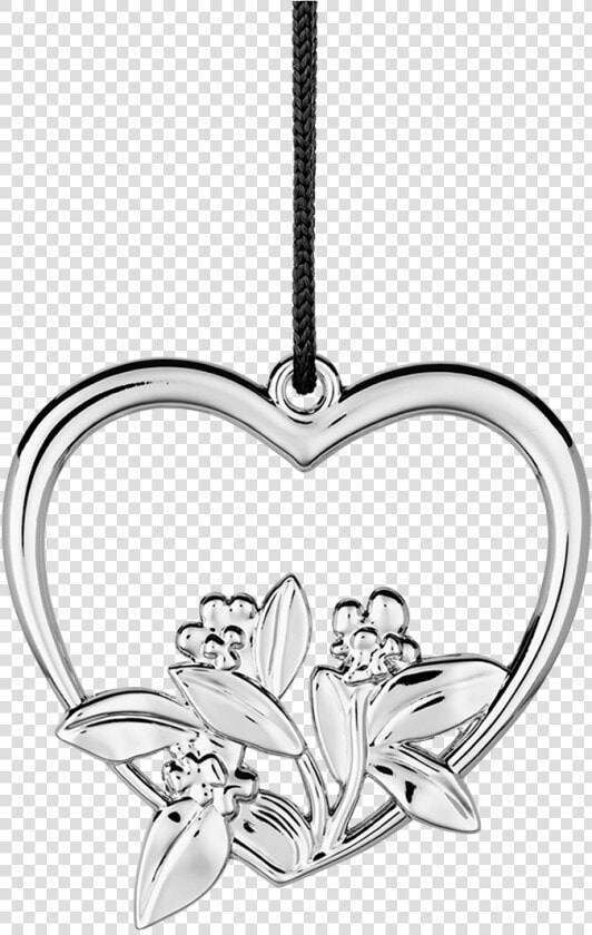 Heart Flower H6 5 Silver Plated Karen Blixen   Karen Blixen Julepynt  HD Png DownloadTransparent PNG