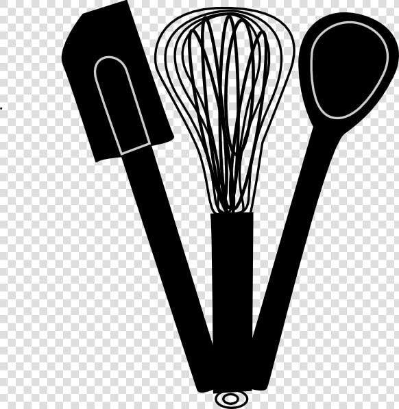 Baking   Black And White Cooking Utensils Clipart  HD Png DownloadTransparent PNG