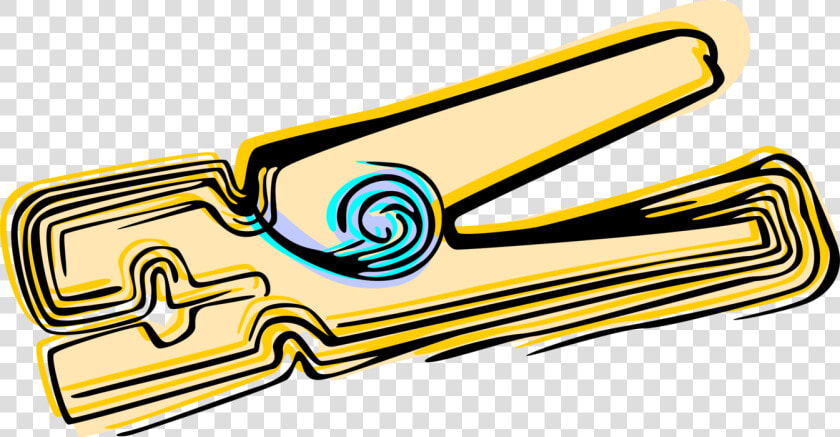 Vector Illustration Of Clothespin Or Clothes peg Fastener  HD Png DownloadTransparent PNG