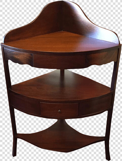 Vintage Mahogany Corner Shelf   Table  HD Png DownloadTransparent PNG