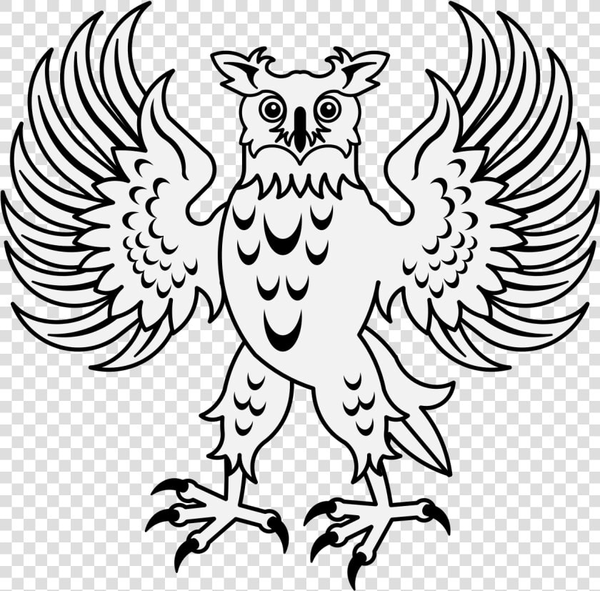 Heraldic Owl  HD Png DownloadTransparent PNG