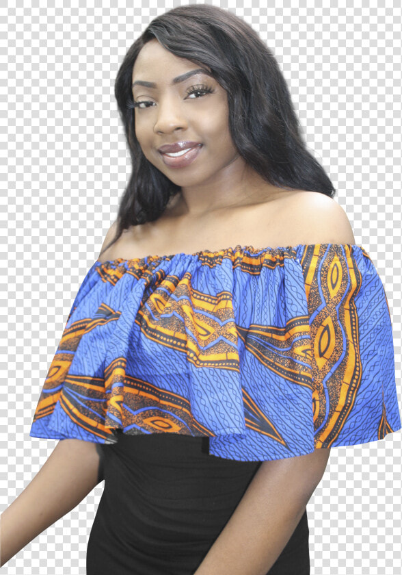 African Print Off Shoulder Tops  HD Png DownloadTransparent PNG