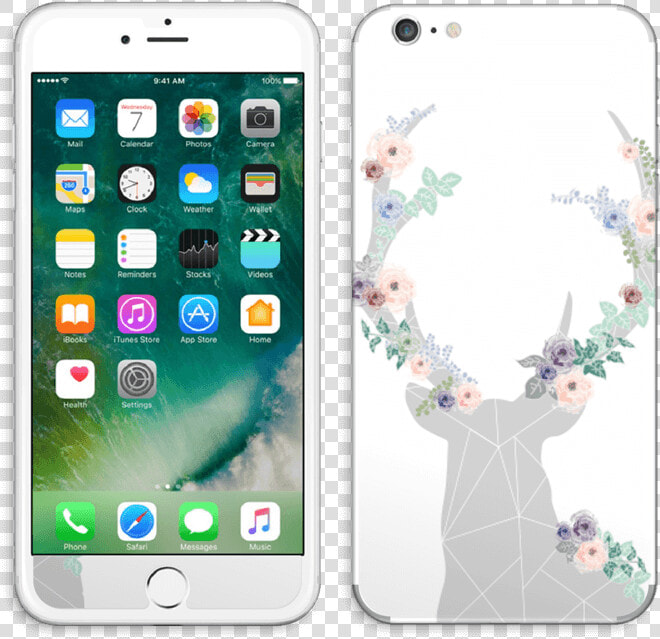 Blooming Deer Skin Iphone 6 Plus   Iphone 7 Plus Guld  HD Png DownloadTransparent PNG