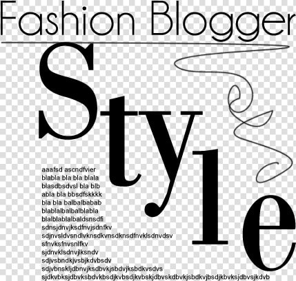 Fashion Blogger Style   Magazine Text Png Hd  Transparent PngTransparent PNG