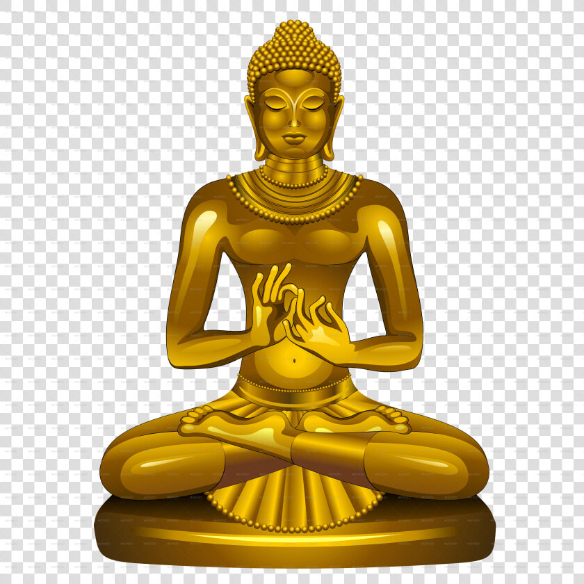 Clip Art Gold Buddha Statue   Siddhartha Gautama Lord Buddha  HD Png DownloadTransparent PNG