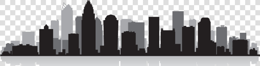 Transparent Denver Skyline Silhouette Png   Charlotte Skyline Vector  Png DownloadTransparent PNG